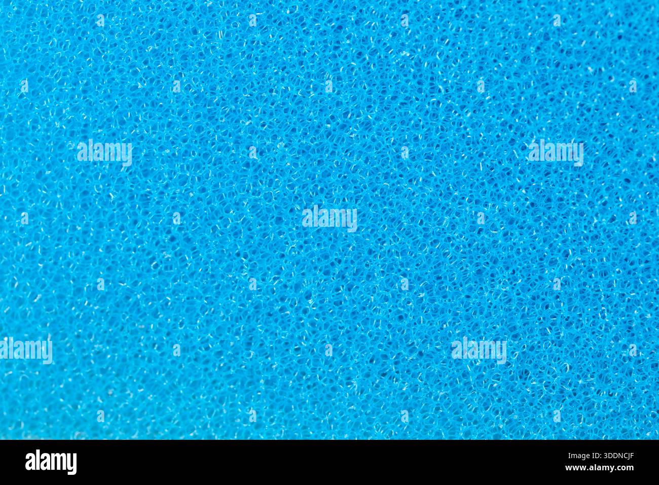 Eine Nahaufnahme von lebendigem blauem Schaum mit komplizierten Texturen und Mustern. Stockfoto