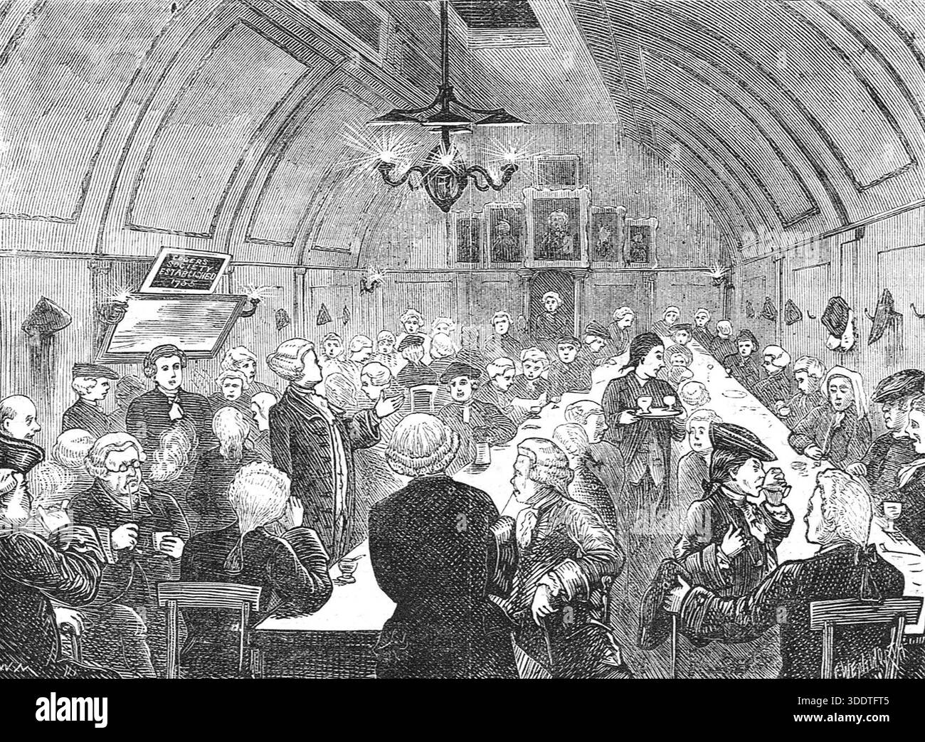 The Society of Cogers, Discussion Hall, Shoe Lane, London Stockfoto