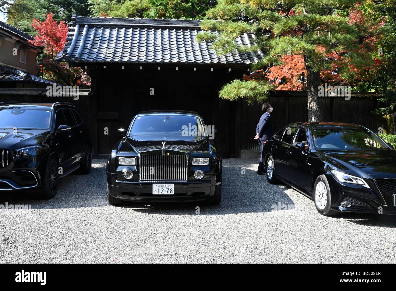 Wunderschöne Autos in Kyoto, Japan. Stockfoto