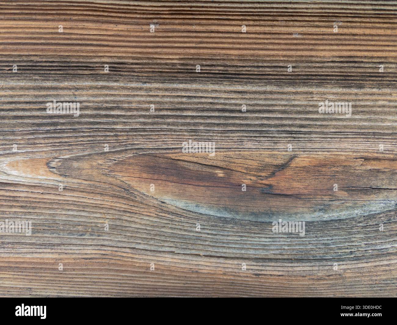 Natürliche Oberfläche von alten Holzbrettern, Hintergrund mit Holzstruktur in Nahaufnahme für Design, rustikaler und ökologischer Stil. Stockfoto