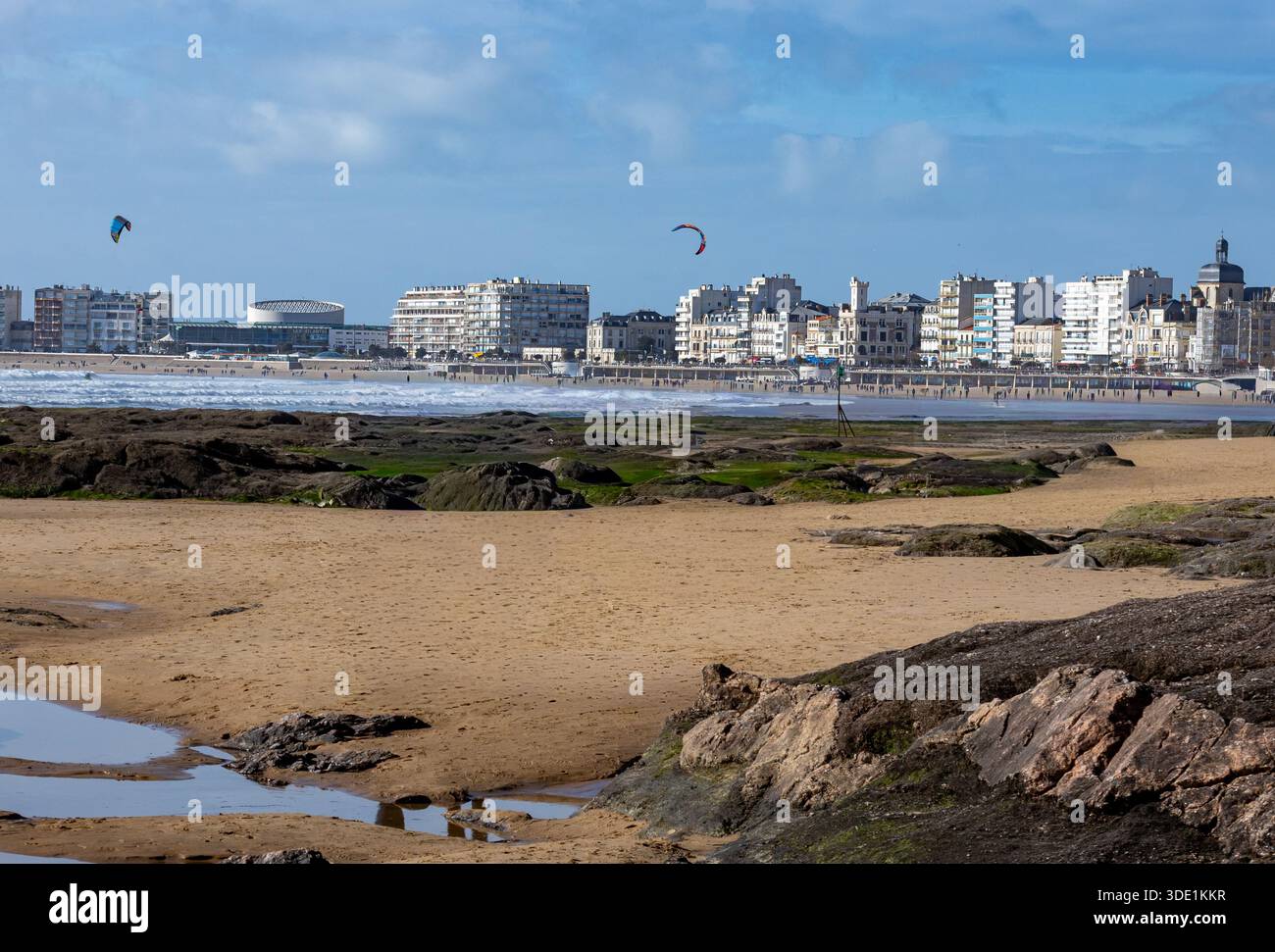 Sables-d'Olonne, plage, Strand Stockfoto
