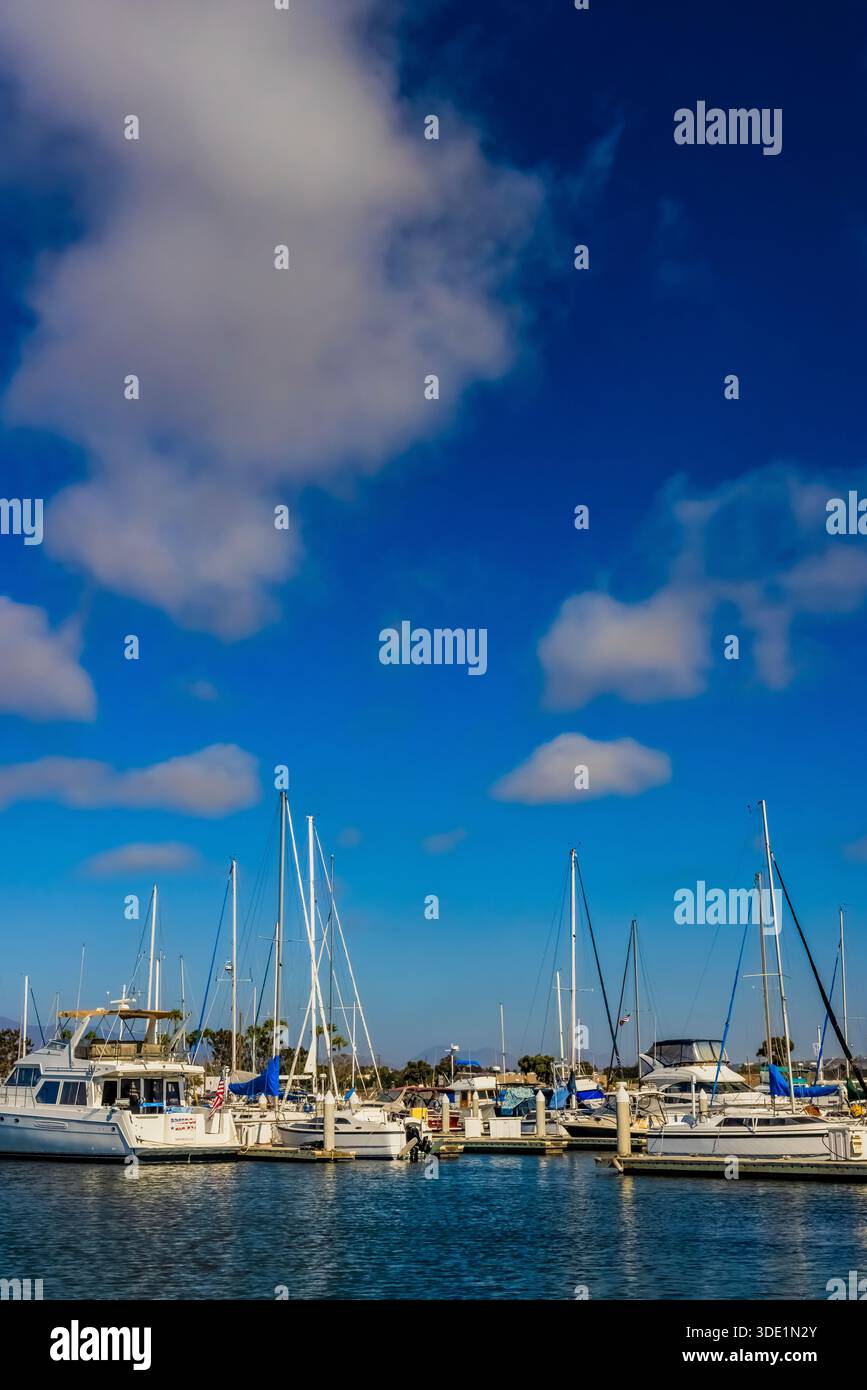 Marina im Shelter Island Shoreline Park, San Diego, Kalifornien, USA [keine Veröffentlichung; nur redaktionelle Lizenzierung] Stockfoto