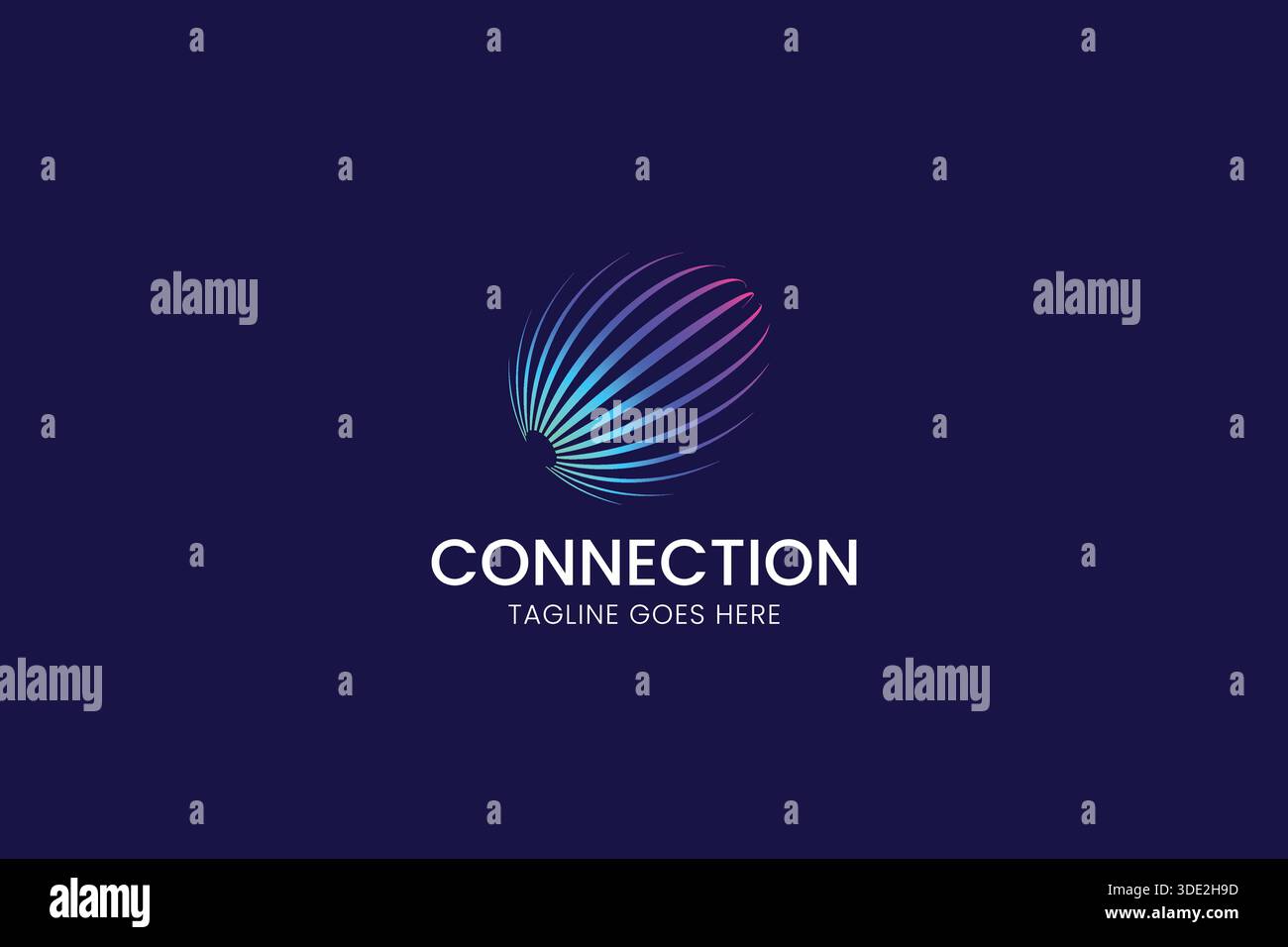 Logo Global Network World Business Technology Communication Sign Symbol Stock Vektor
