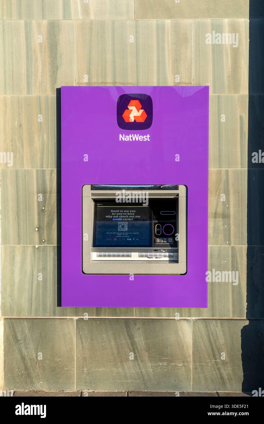 NAT West Bank geldautomat Geldautomat Stockfoto