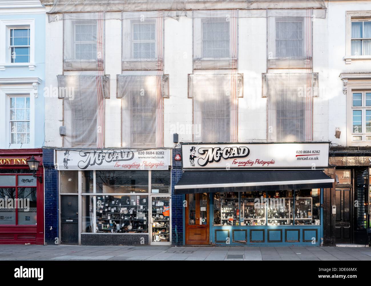 Das berühmte Mr. CAD Foto- und Kamerageschäft in Victoria, London Stockfoto