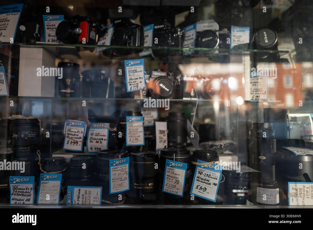 Das berühmte Mr. CAD Foto- und Kamerageschäft in Victoria, London Stockfoto