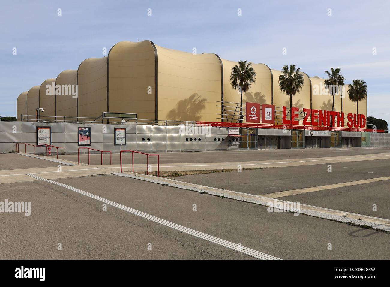 Zénith Sud, Salle de Concert et de Spectacle, vue de l'extérieur, ville de Montpellier, Département de l'Hérault, Frankreich Stockfoto