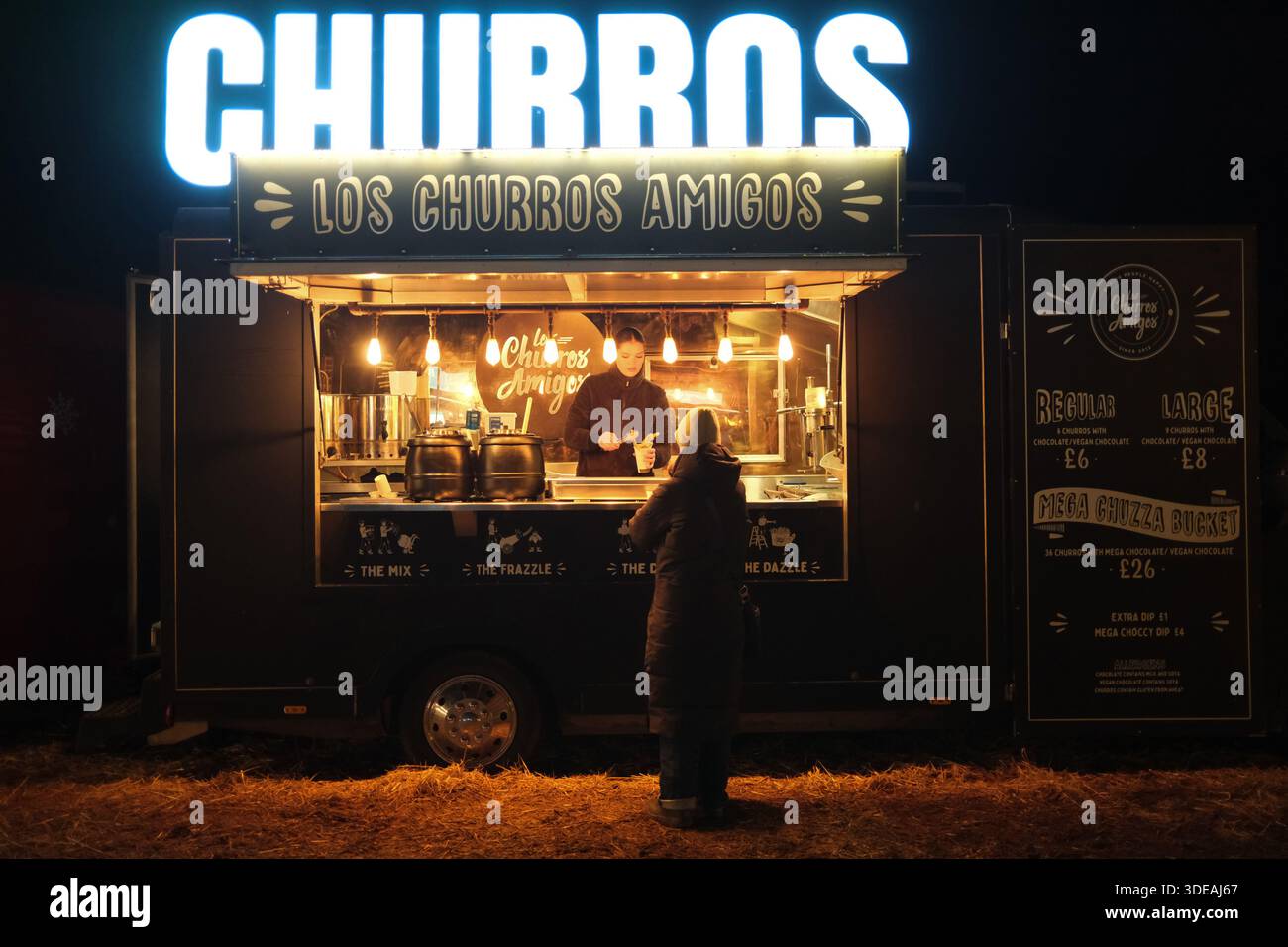 Street Food Churros Stockfoto