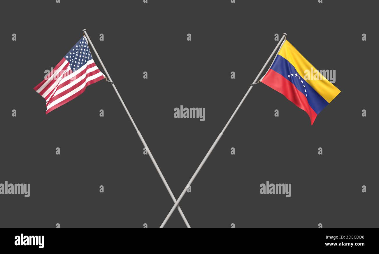 usa usa vereinigte staaten amerika gegen venezuela Kriegskrise Regierung politischer Konflikt südamerika internationale caracas Diplomatie lateinamerika venezuela gegen uns Stockfoto