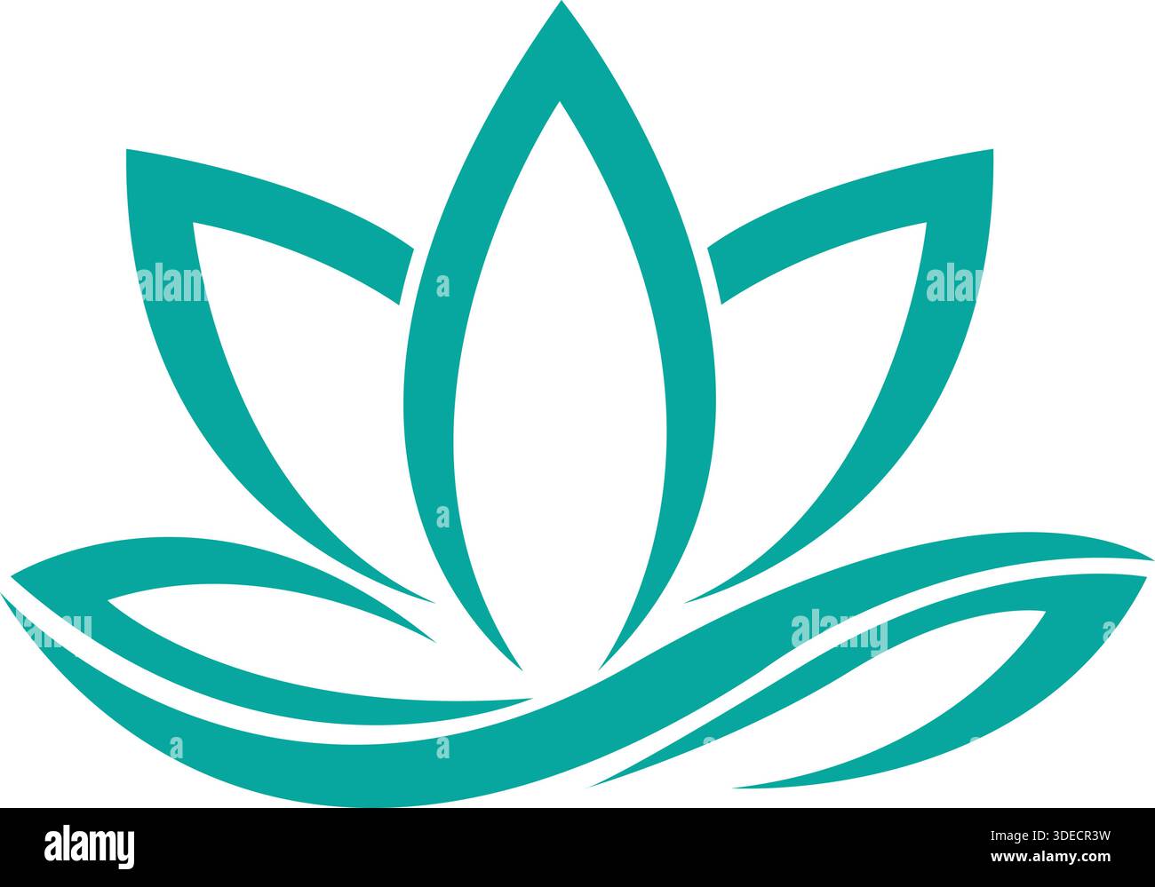 Lotus Meditation Yoga Spa Wellness Logo Design Vektor Vorlage Stock Vektor
