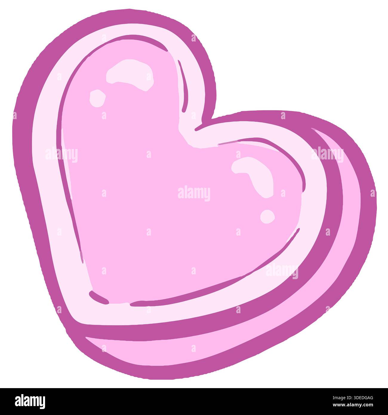 Grafik Pop Art Cartoon Herzen lieben Valentinstag Illustration Vektor in niedlicher Farbe Stockfoto