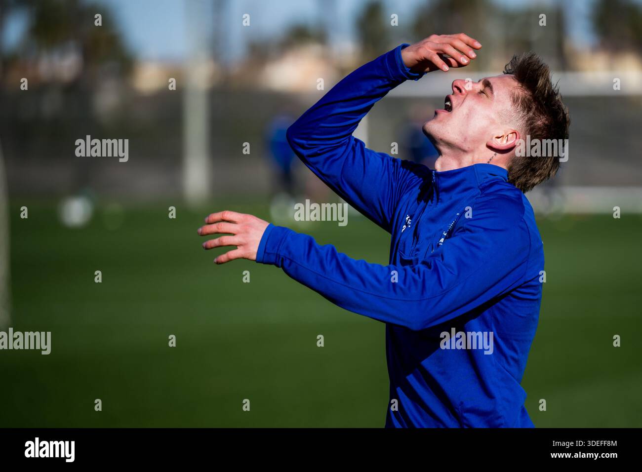 Oliva, Spanien. Januar 2026. Gent's Michal Skoras, fotografiert während des Wintertrainings der belgischen Fußballmannschaft KAA Gent, in Oliva, Spanien, Mittwoch, den 7. Januar 2026. BELGA FOTO JASPER JACOBS Credit: Belga News Agency/Alamy Live News Stockfoto