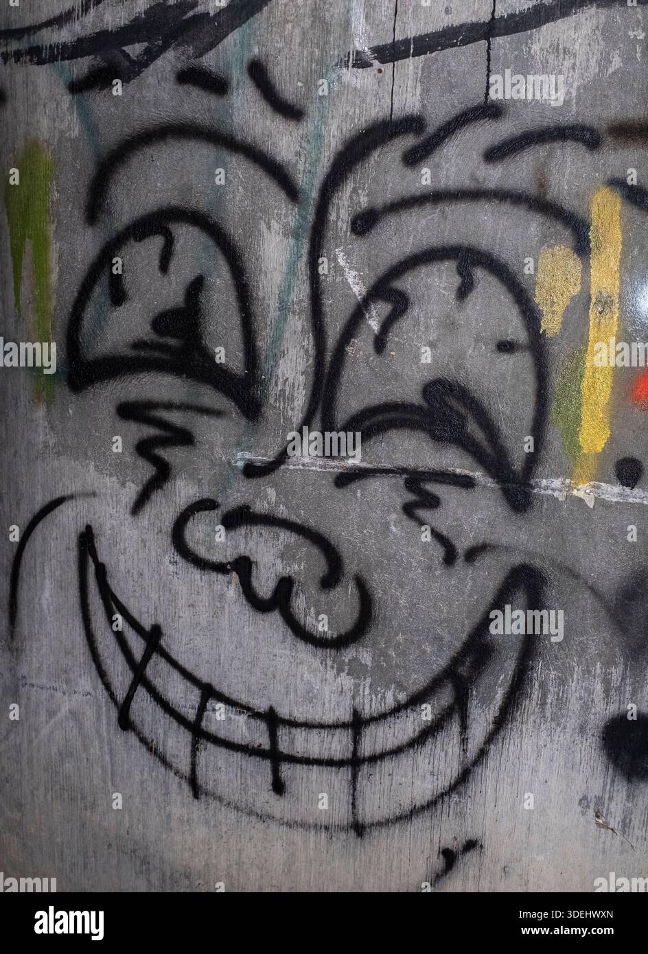 Graffiti in & im ' Hell's Gate Tunnel' Albuquerque, New Mexico Stockfoto