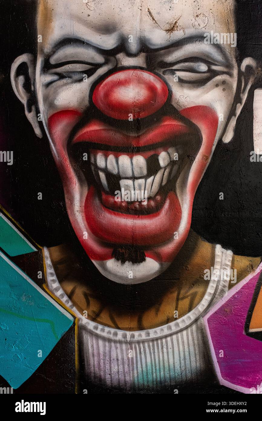 Graffiti in & im ' Hell's Gate Tunnel' Albuquerque, New Mexico Stockfoto
