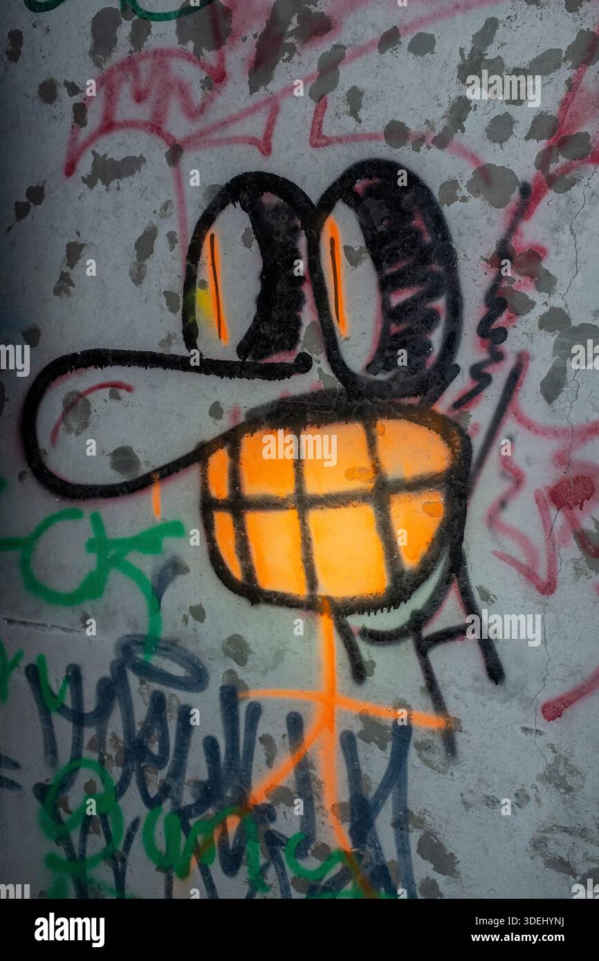 Graffiti in & im ' Hell's Gate Tunnel' Albuquerque, New Mexico Stockfoto