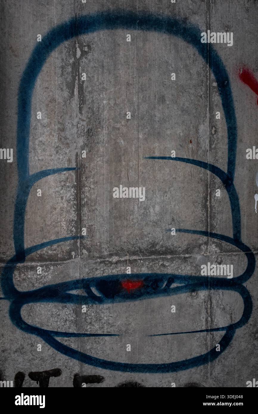 Graffiti in & im ' Hell's Gate Tunnel' Albuquerque, New Mexico Stockfoto