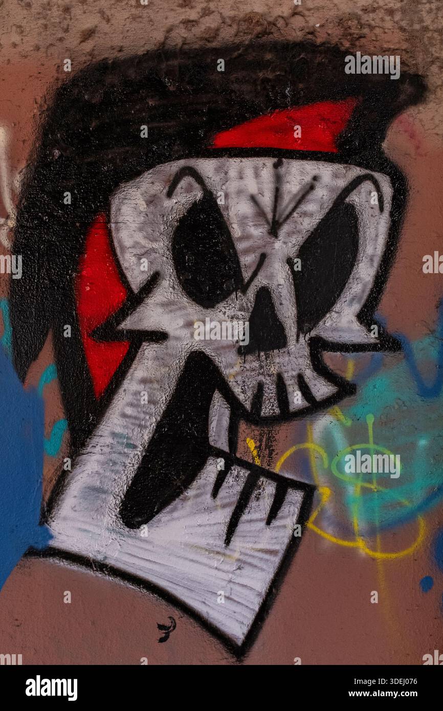 Graffiti in & im ' Hell's Gate Tunnel' Albuquerque, New Mexico Stockfoto