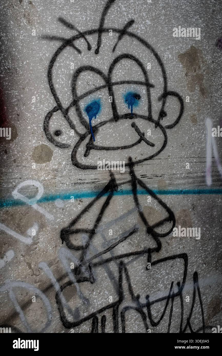 Graffiti in & im ' Hell's Gate Tunnel' Albuquerque, New Mexico Stockfoto