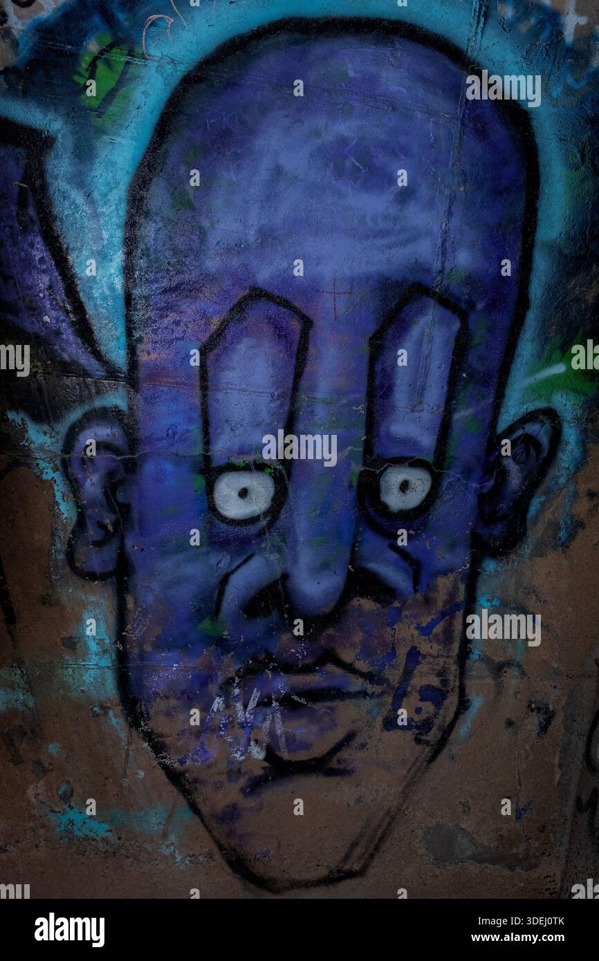 Graffiti in & im ' Hell's Gate Tunnel' Albuquerque, New Mexico Stockfoto