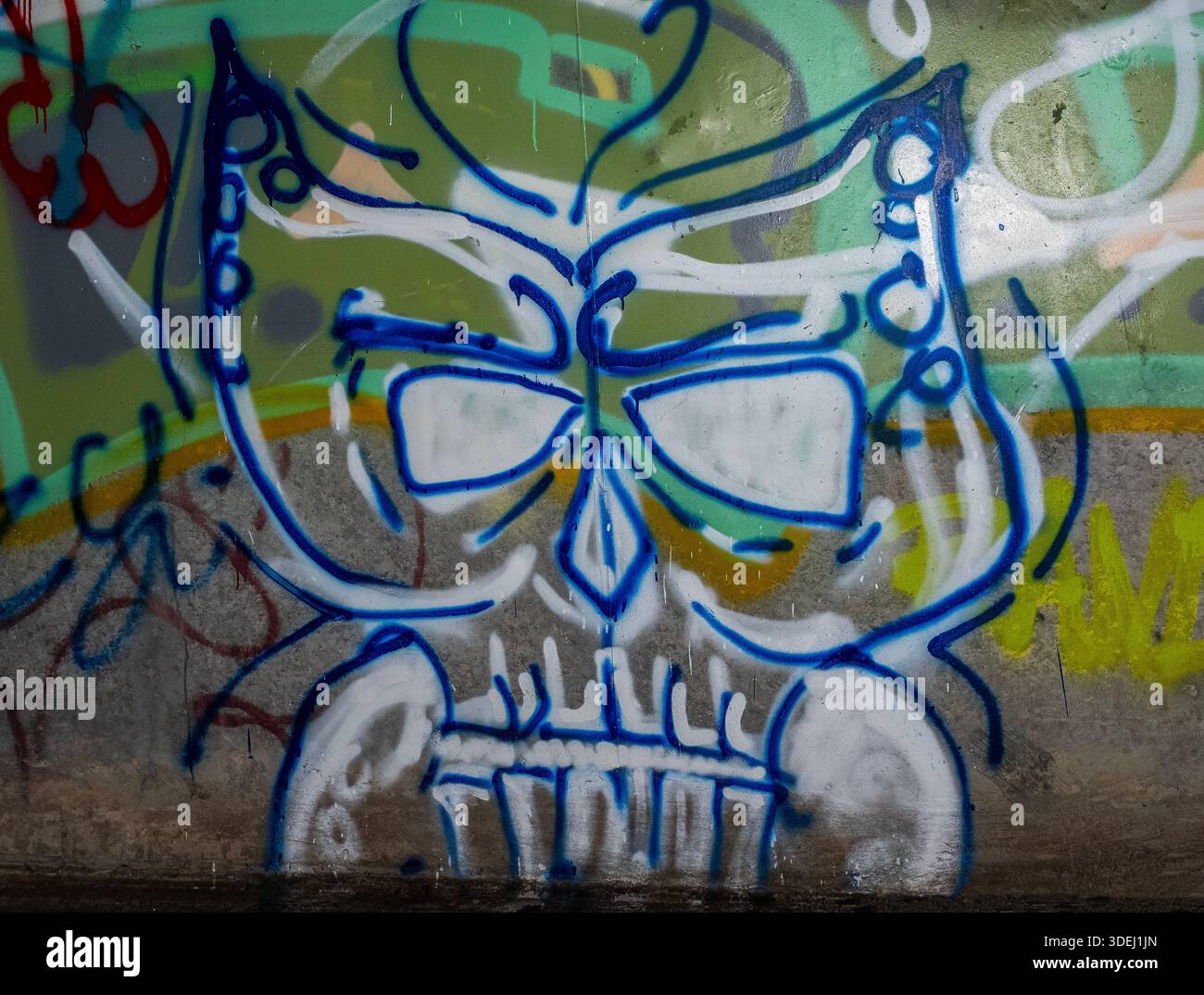 Graffiti in & im ' Hell's Gate Tunnel' Albuquerque, New Mexico Stockfoto
