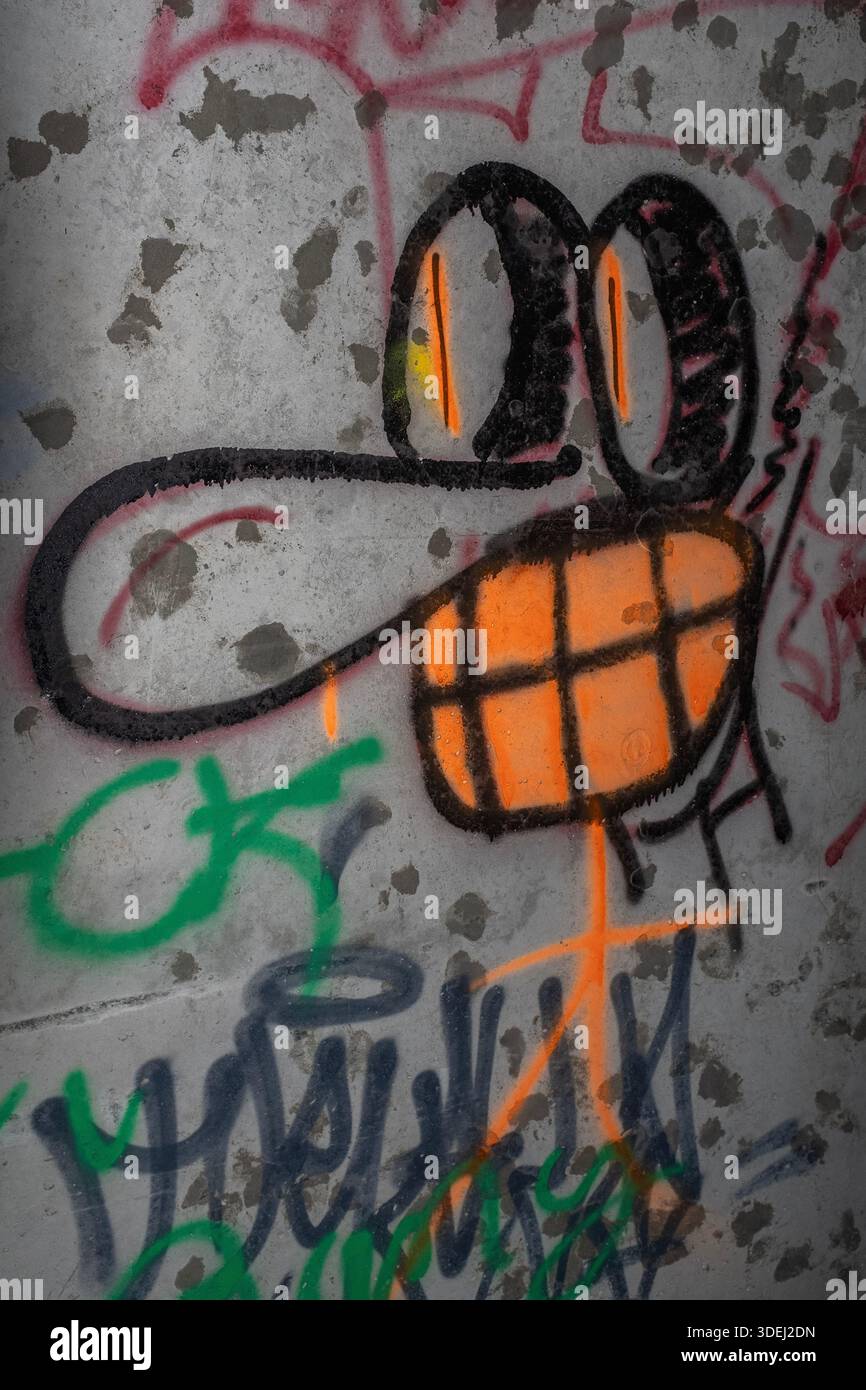 Graffiti in & im ' Hell's Gate Tunnel' Albuquerque, New Mexico Stockfoto