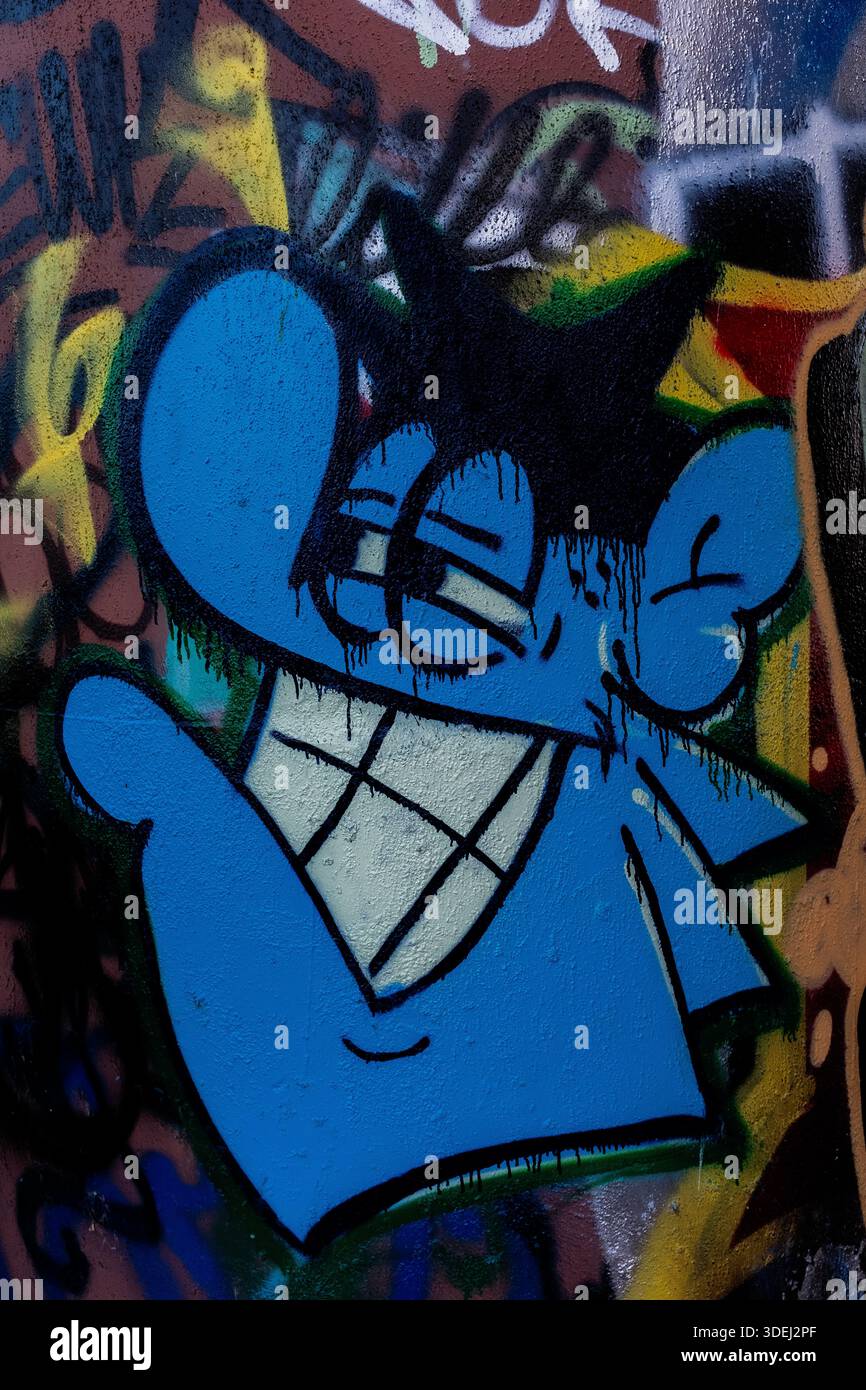 Graffiti in & im ' Hell's Gate Tunnel' Albuquerque, New Mexico Stockfoto