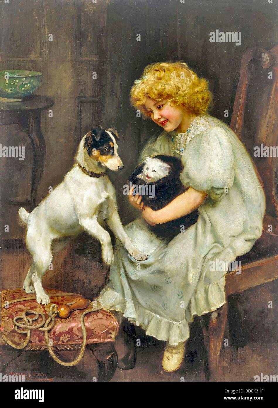 Arthur John Elsley - Sichere Quartiere Stockfoto