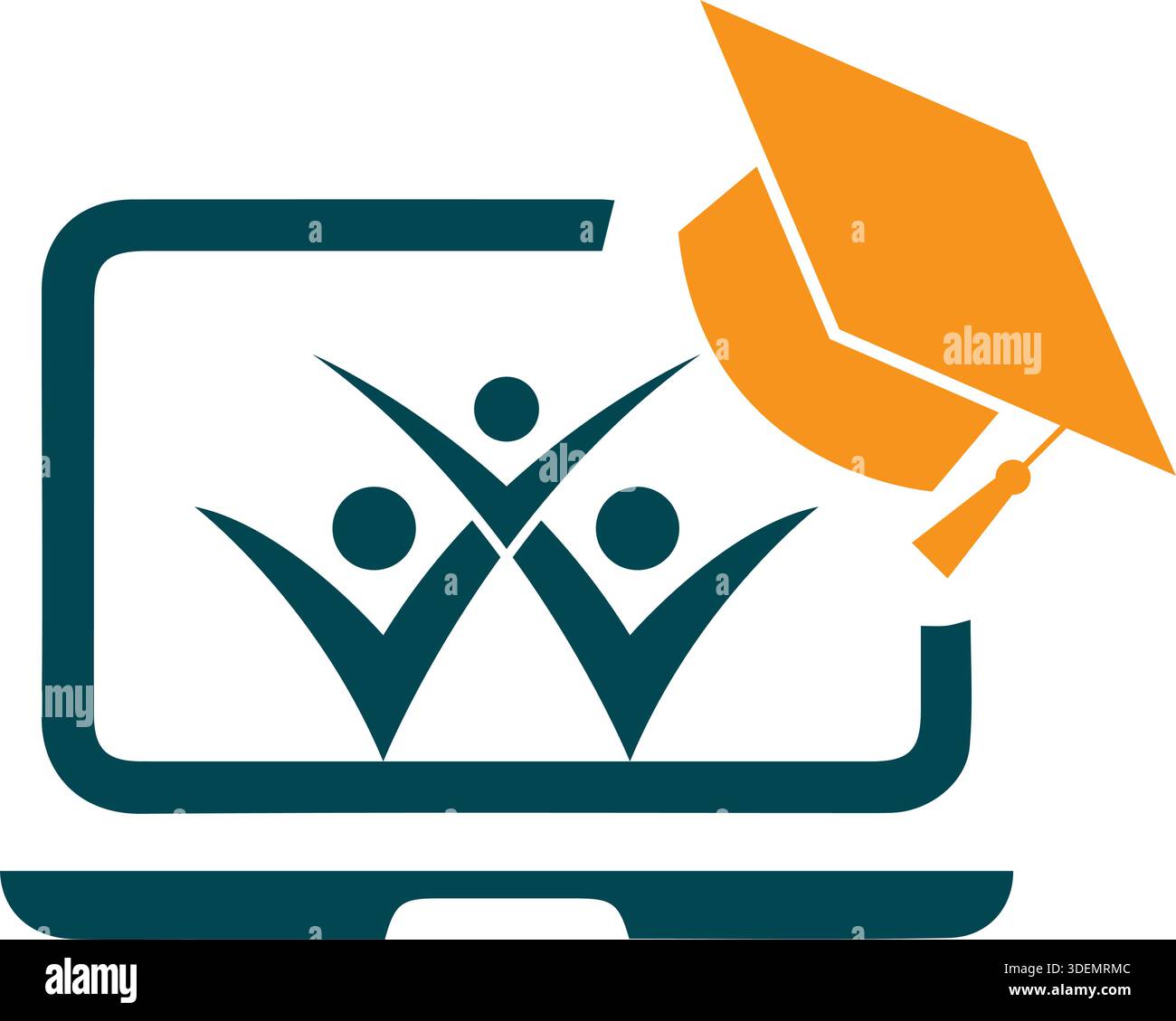 Notebook Bildung Logodesign Online-Vorlagenvektor Stock Vektor