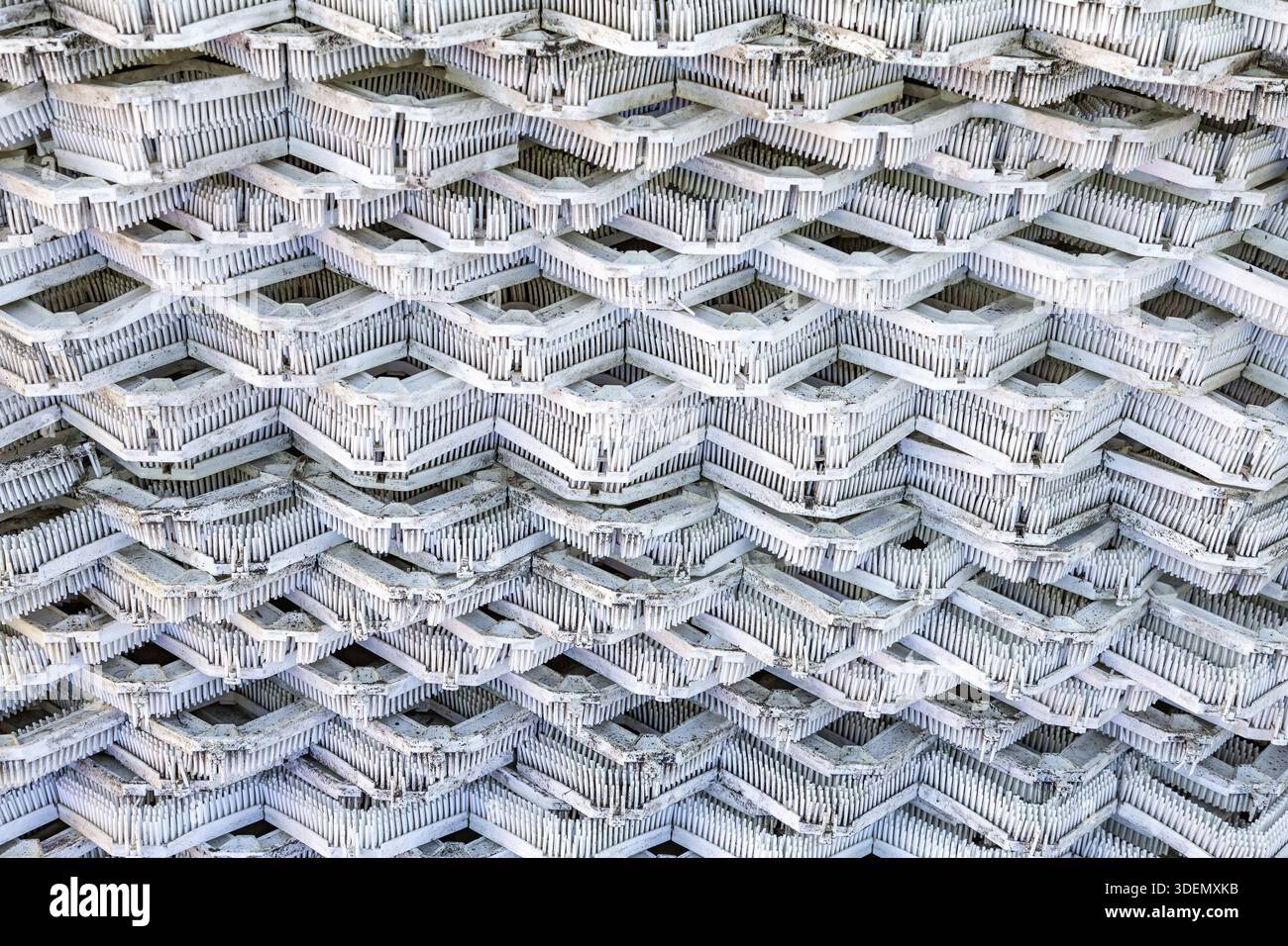 Robuster, strukturierter, gummierter Industriekunststoff für den Straßenbau und die Verstärkung Stockfoto