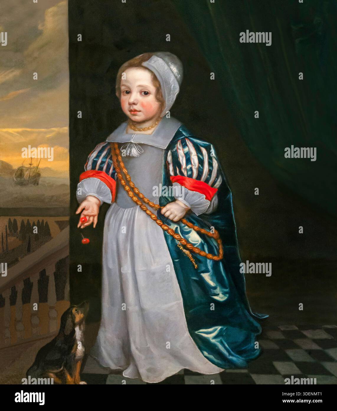 Porträt von Samuel Pasfield, 2 oder 3 Jahre alt, unbekannter Künstler, 1661, Stockfoto