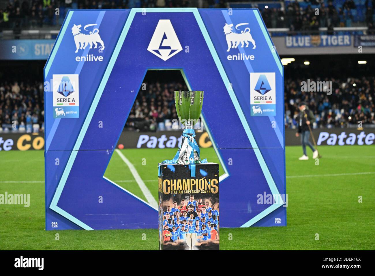 Neapel, Italien. Januar 2026. Supercup die italienische Meisterschaft Serie A 2025-2026 Fußballspiel zwischen Neapel und Verona im Diego Armando Maradona Stadion, Italien (Felice de Martino/SPP) Credit: SPP Sport Pressefoto. /Alamy Live News Stockfoto