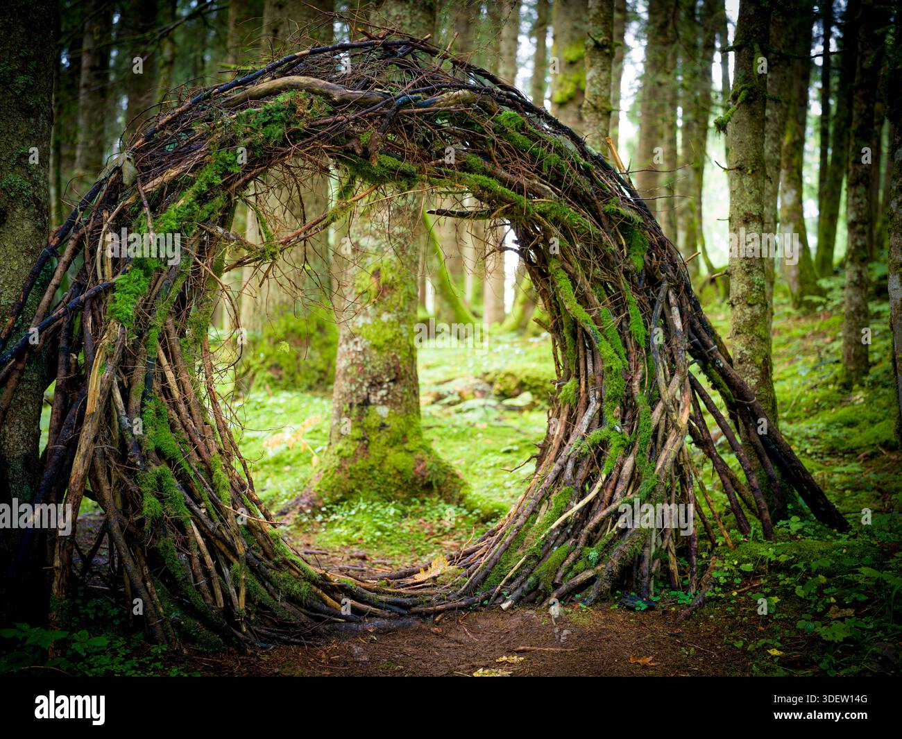 Schweiz, Engelberg, Landart, Kunstobjekt „das Portal“ Stockfoto