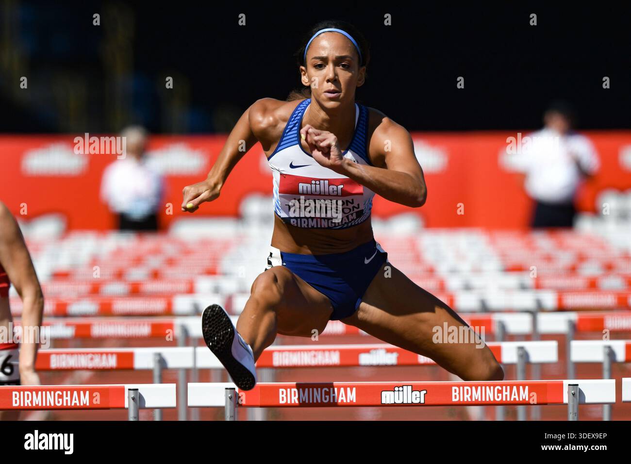 Birmingham, Großbritannien. 24. August 2019. Katarina Johnson-Thompson tritt bei den British Athletics Outdoor Championships 2019 an. Stockfoto