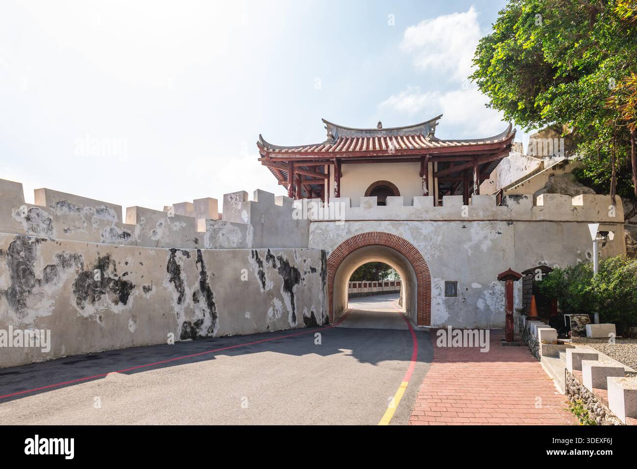 Shuncheng-Tor, das kleine Westtor der antiken Magong-Stadt in Penghu, Taiwan Stockfoto