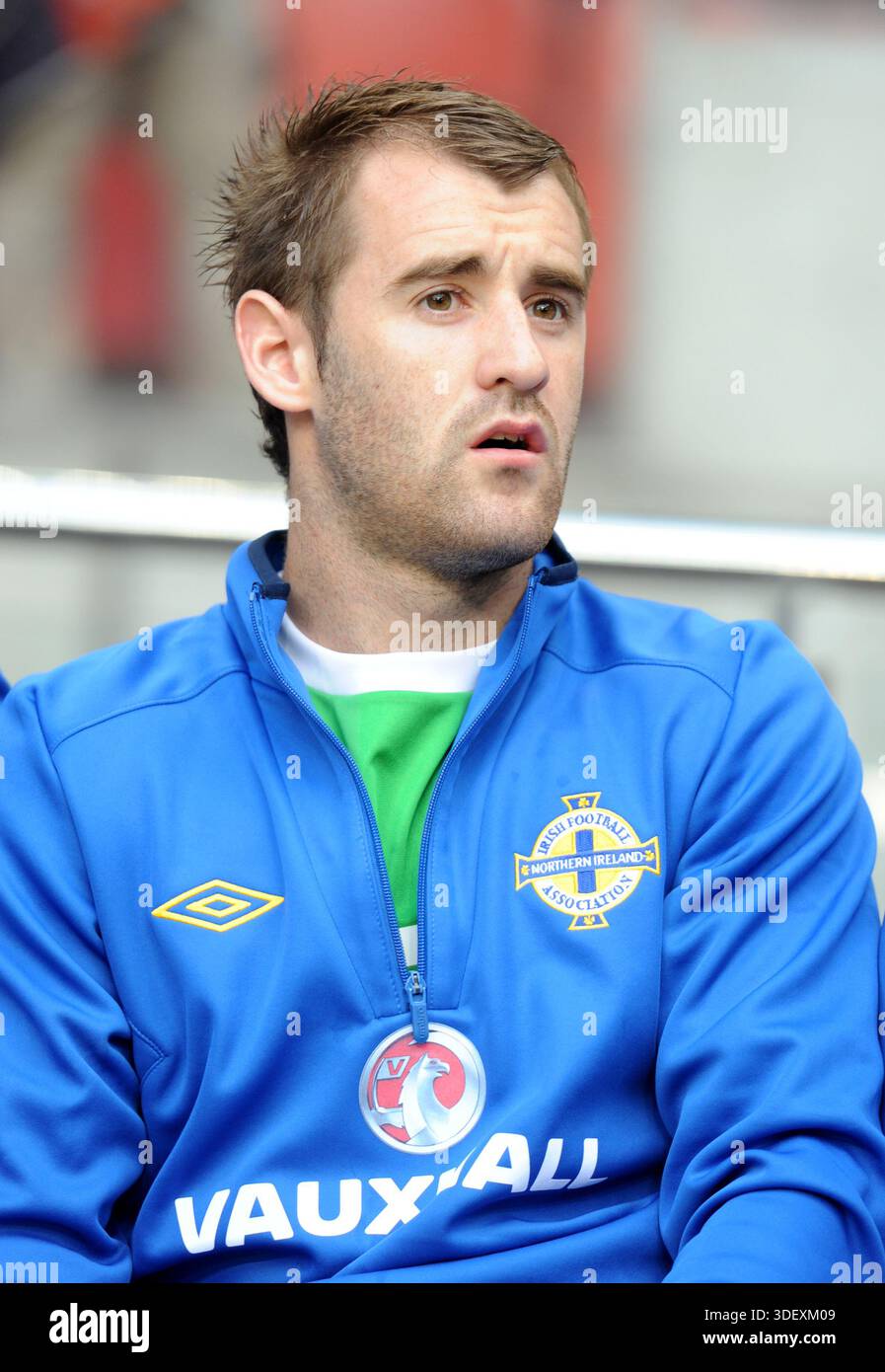 Internationalen freundlich Niederlande Vs Nordirland Niall McGinn Stockfoto