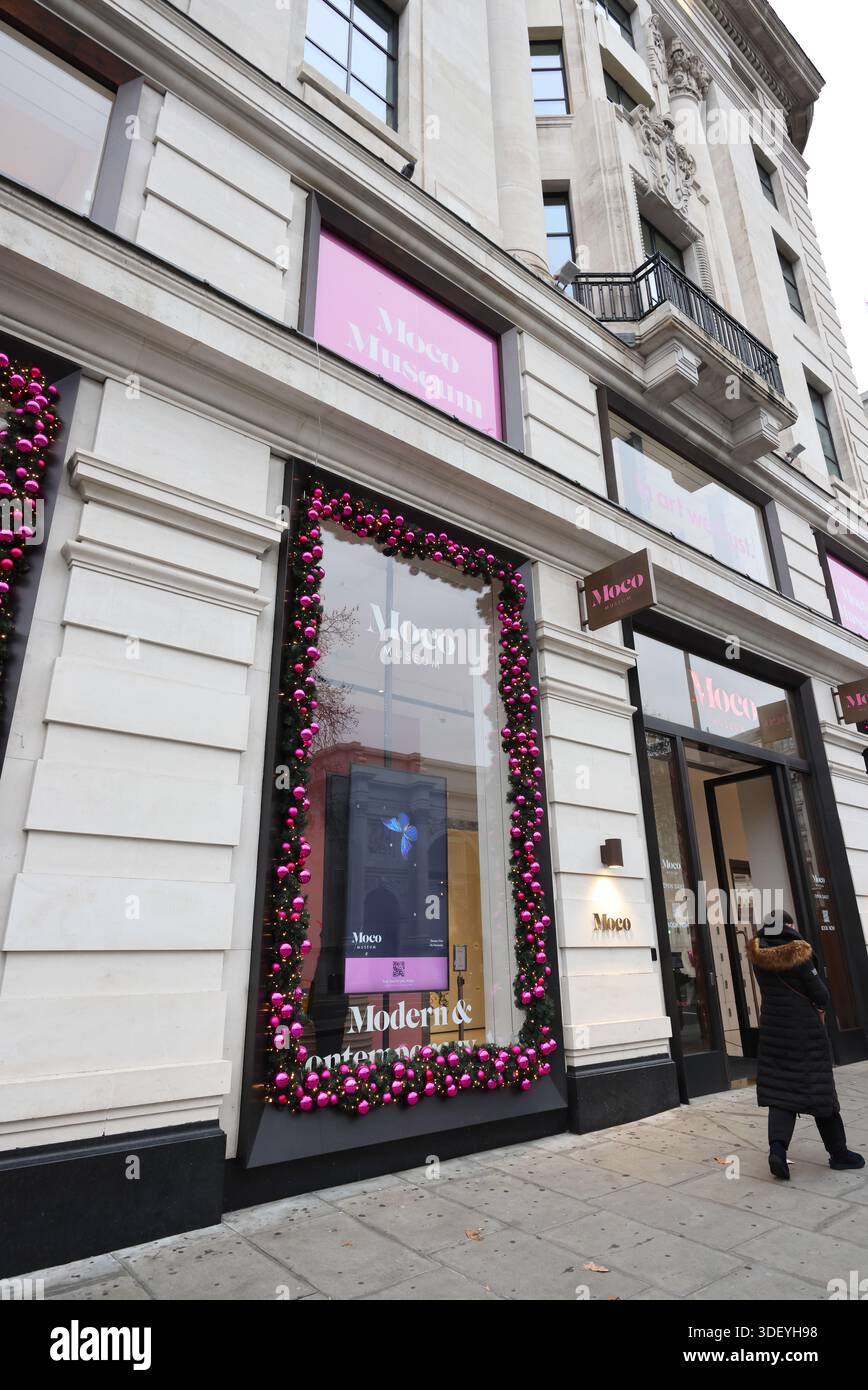 Moco Museum, unabhängiges Museum für moderne Kunst in Marble Arch, London, eine einzigartige Sammlung von 100 modernen, zeitgenössischen, digitalen und immersiven Kunstwerken. Stockfoto