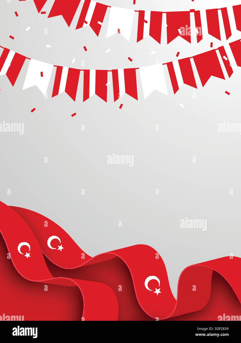 TURKYIE Hintergrund für Festivals und Nationalfeierlichkeiten Stock Vektor