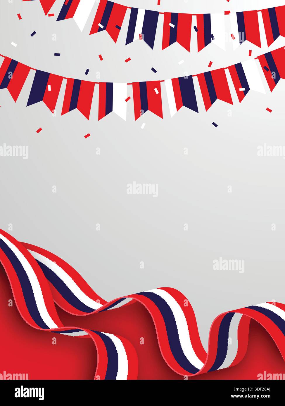 THAILAND Hintergrund für Festivals und Nationalfeierlichkeiten Stock Vektor