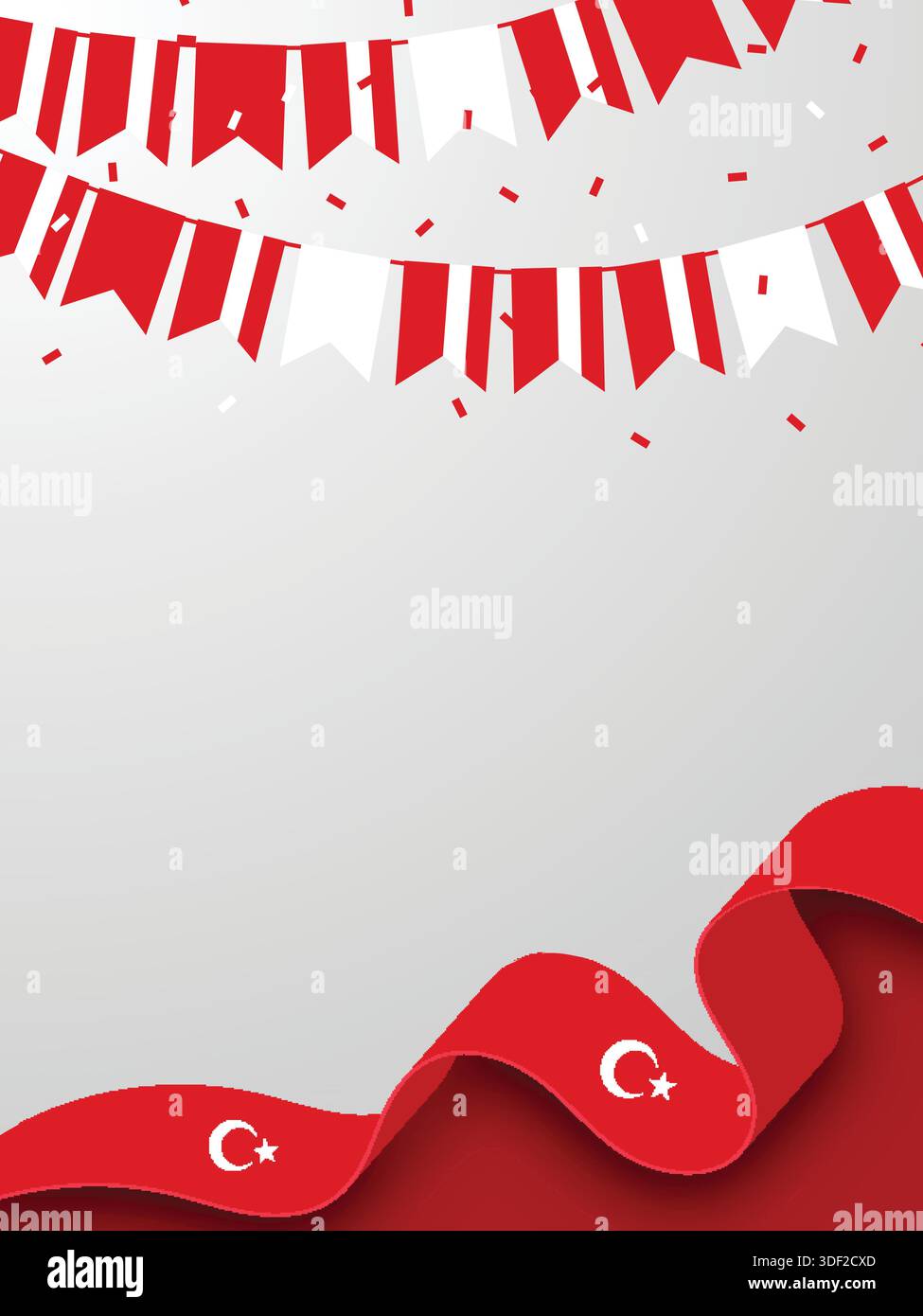 TURKYIE Hintergrund für Festivals und Nationalfeierlichkeiten Stock Vektor