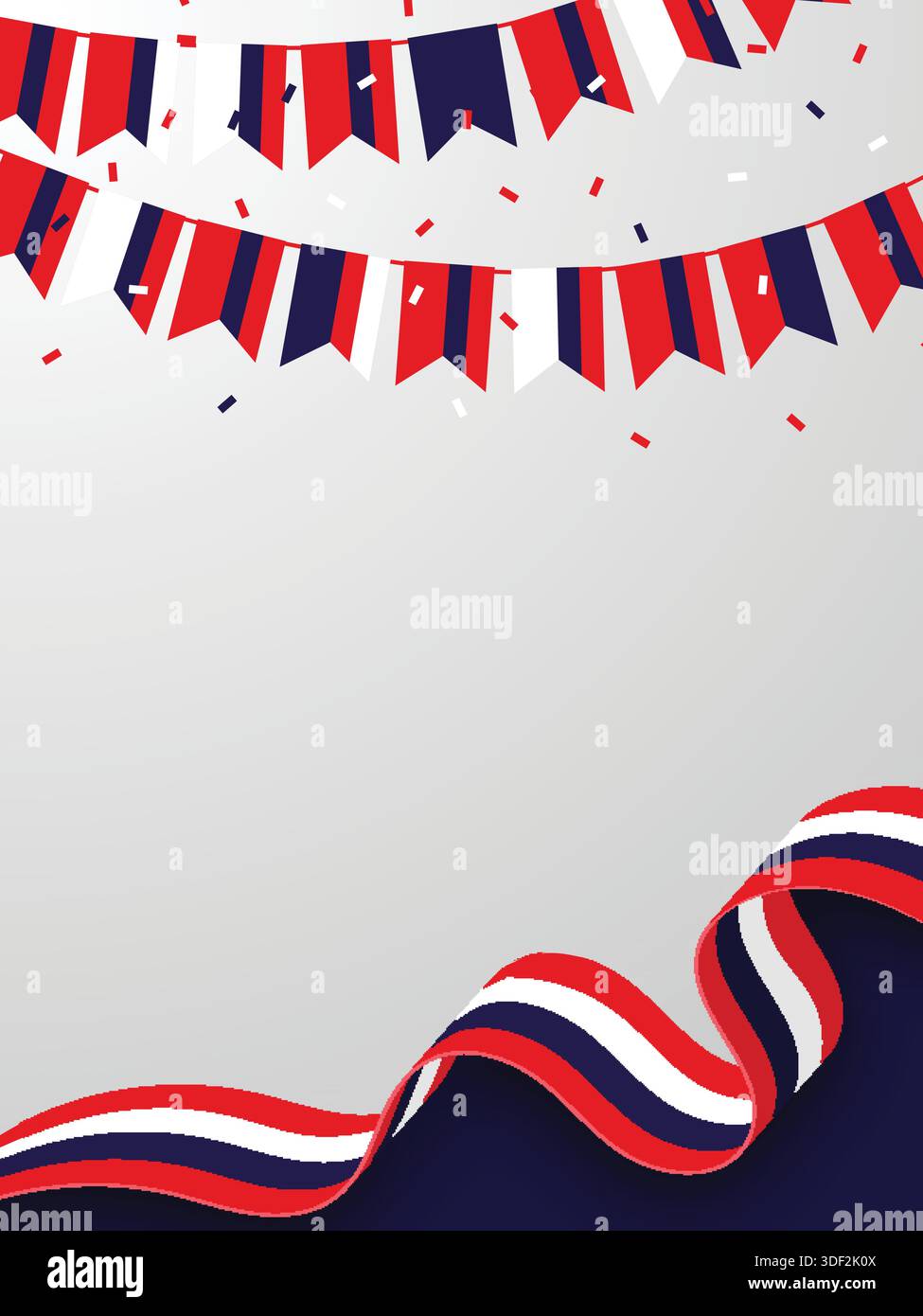 THAILAND Hintergrund für Festivals und Nationalfeierlichkeiten Stock Vektor