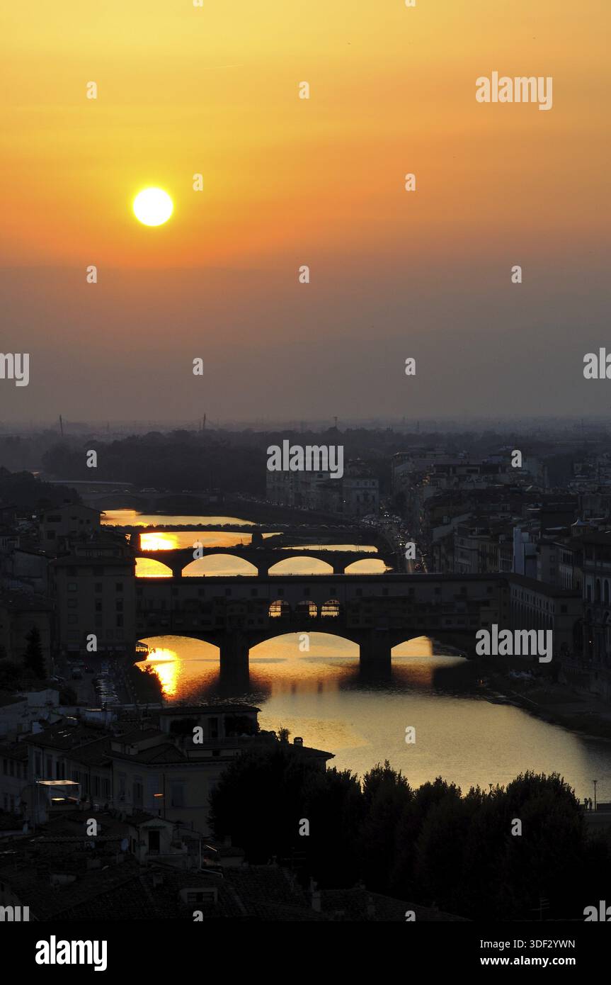 Stadtlandschaft einer der schönsten italienischen Städte Stockfoto