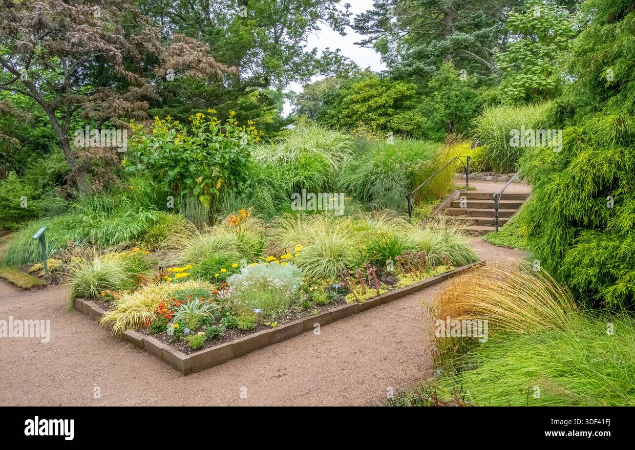 Die erstklassigen Annapolis Royal Historic Gardens in Annolpolis Royal, Nova Scotia, Kanada Stockfoto