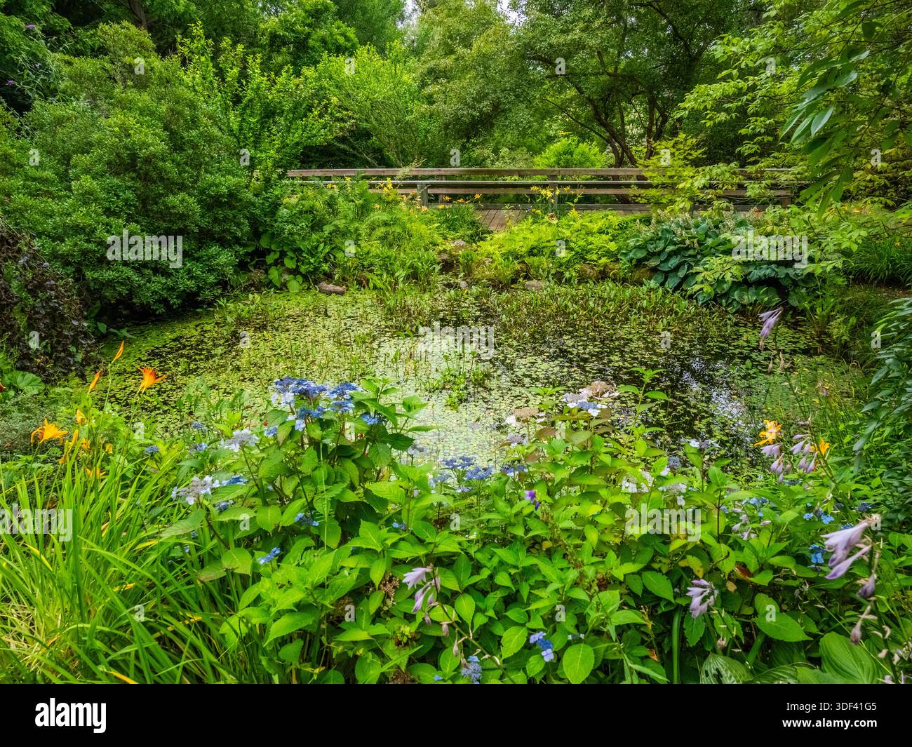 Die erstklassigen Annapolis Royal Historic Gardens in Annolpolis Royal, Nova Scotia, Kanada Stockfoto