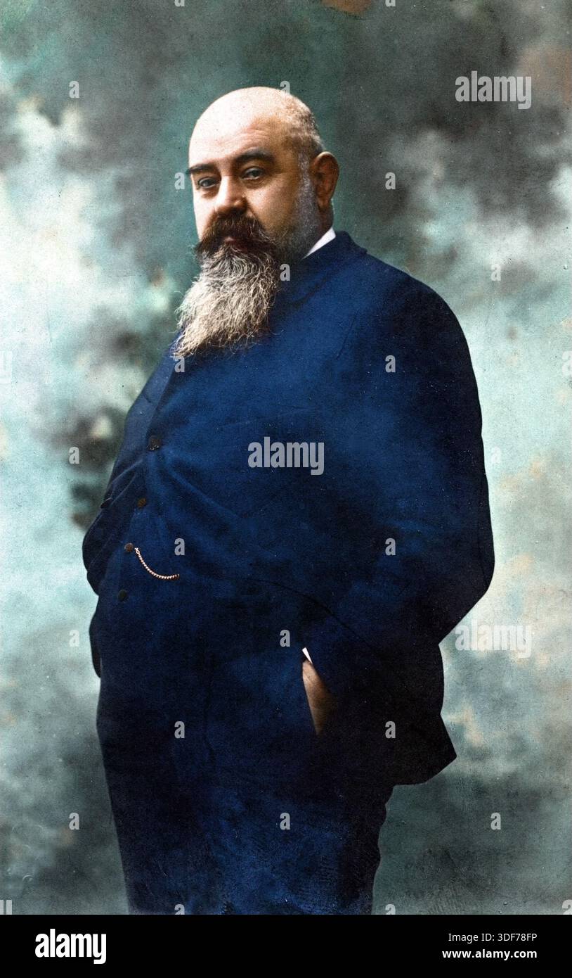 Porträt von Giuseppe Giacosa (1847-1906) Stockfoto