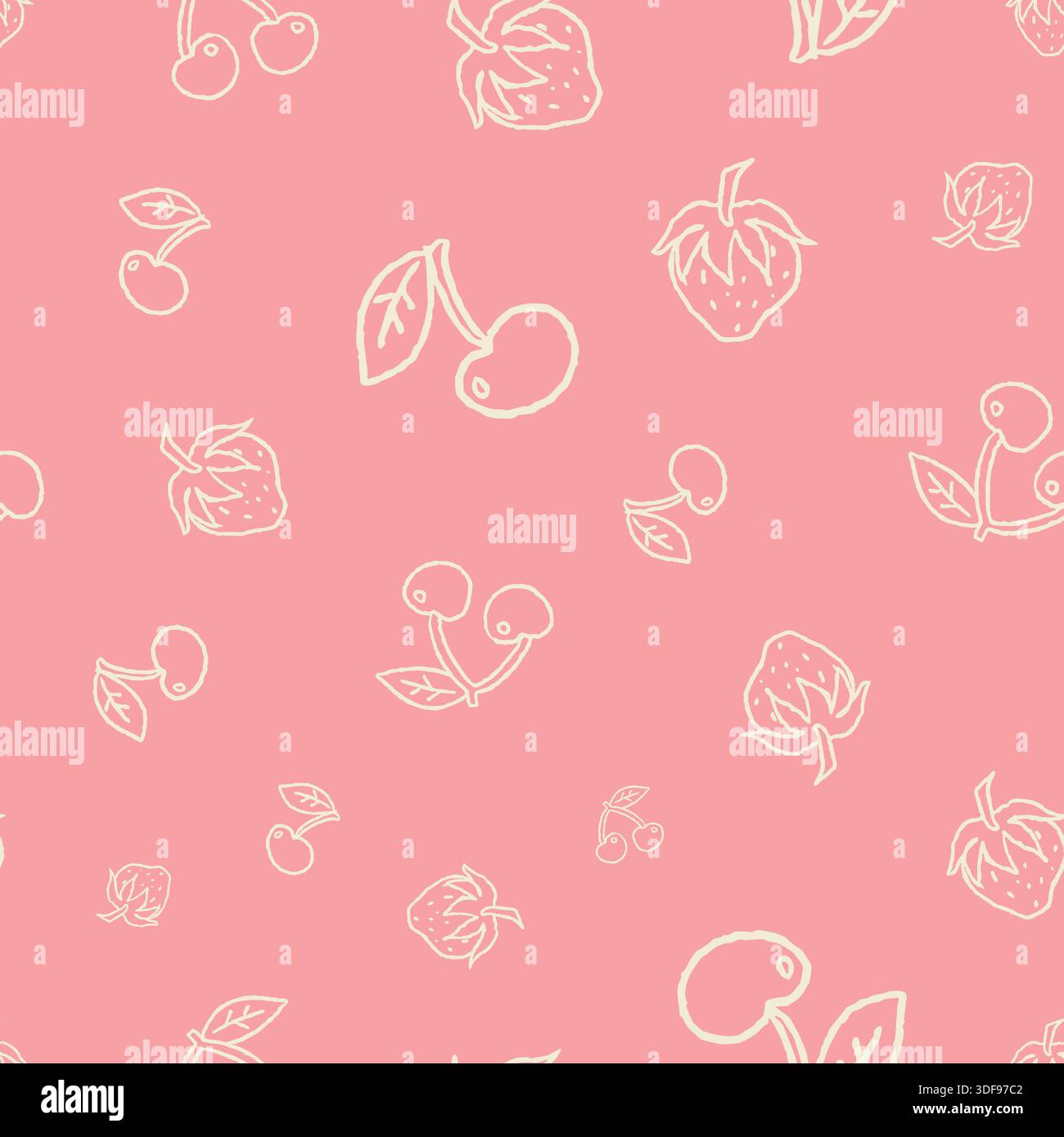 Nahtloses Muster „Soft Blush Cherry“ Stock Vektor