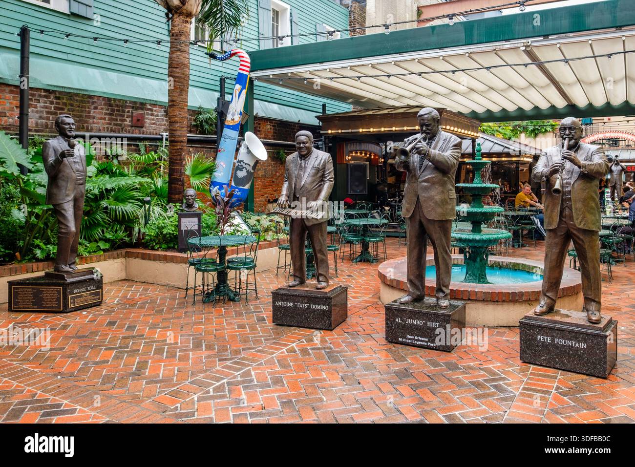 New Orleans Musical Legends Park, Bourbon Street, French Quarter, New Orleans, Louisiana, USA Stockfoto