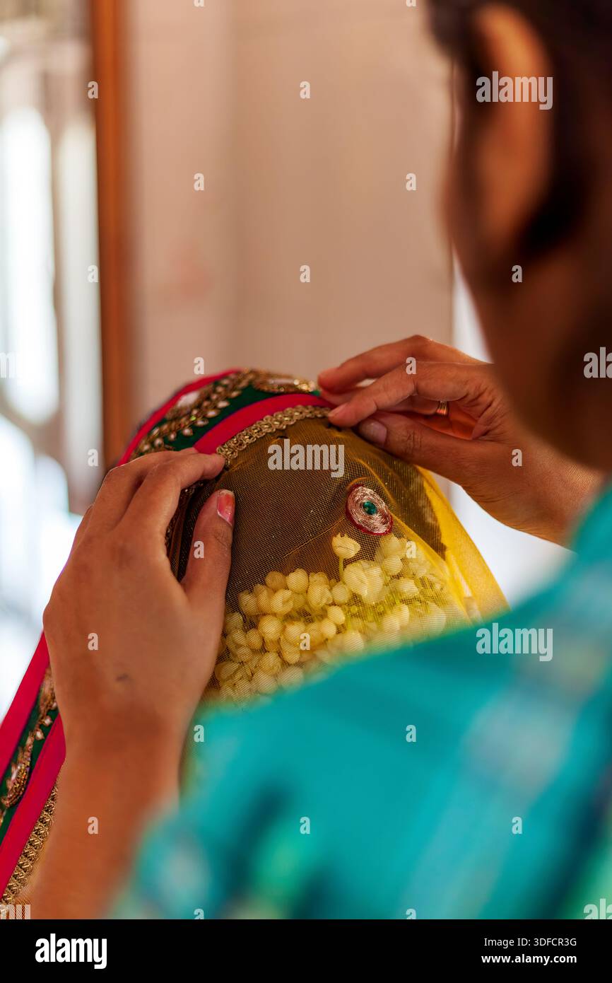Hinduistische Hochzeitszeremonie Stockfoto