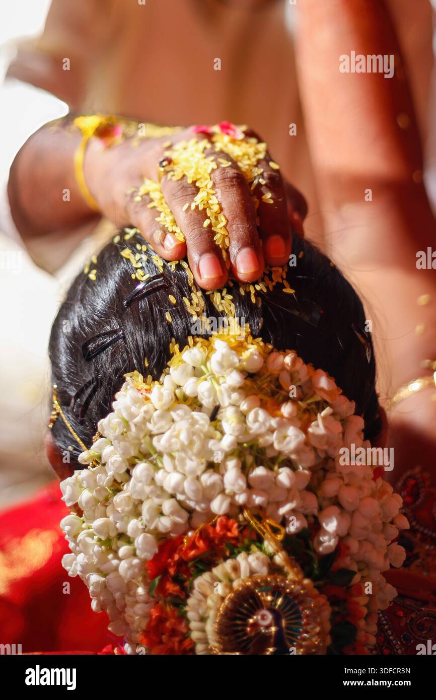 Hinduistische Hochzeitszeremonie Stockfoto