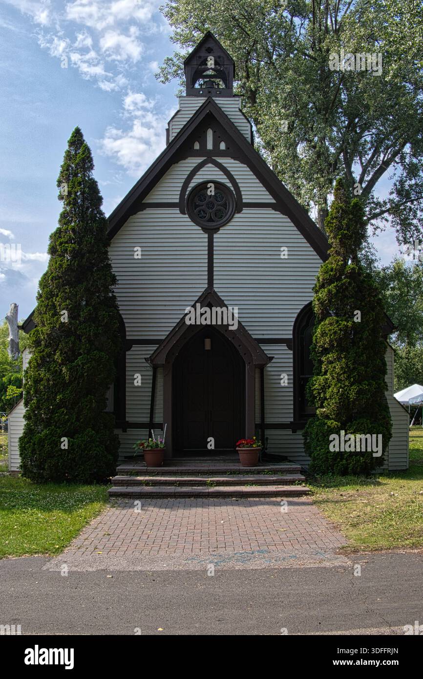 St. Andrew-by-the-Lake Anglican Church, Centre Island, Toronto, Ontario, Kanada Stockfoto