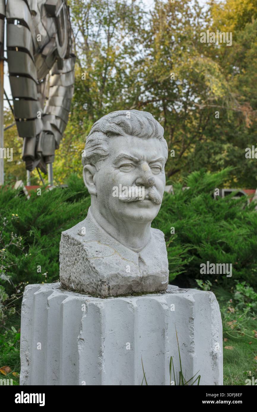 Denkmal für Joseph Stalin, Führer der Sowjetunion, 1947, Marmor, Muzeon Park der Künste, Moskau, Russland Stockfoto